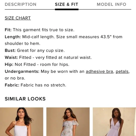 Lulu’s Lavender Floral Tie Cutout Back Midi Dress - Picture 5 of 6